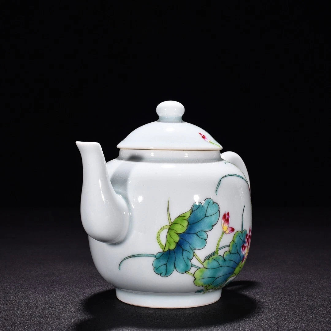 6.8 "Old China porcelain Qing Dynasty Yongzheng Enamel color lotus pot | eBay