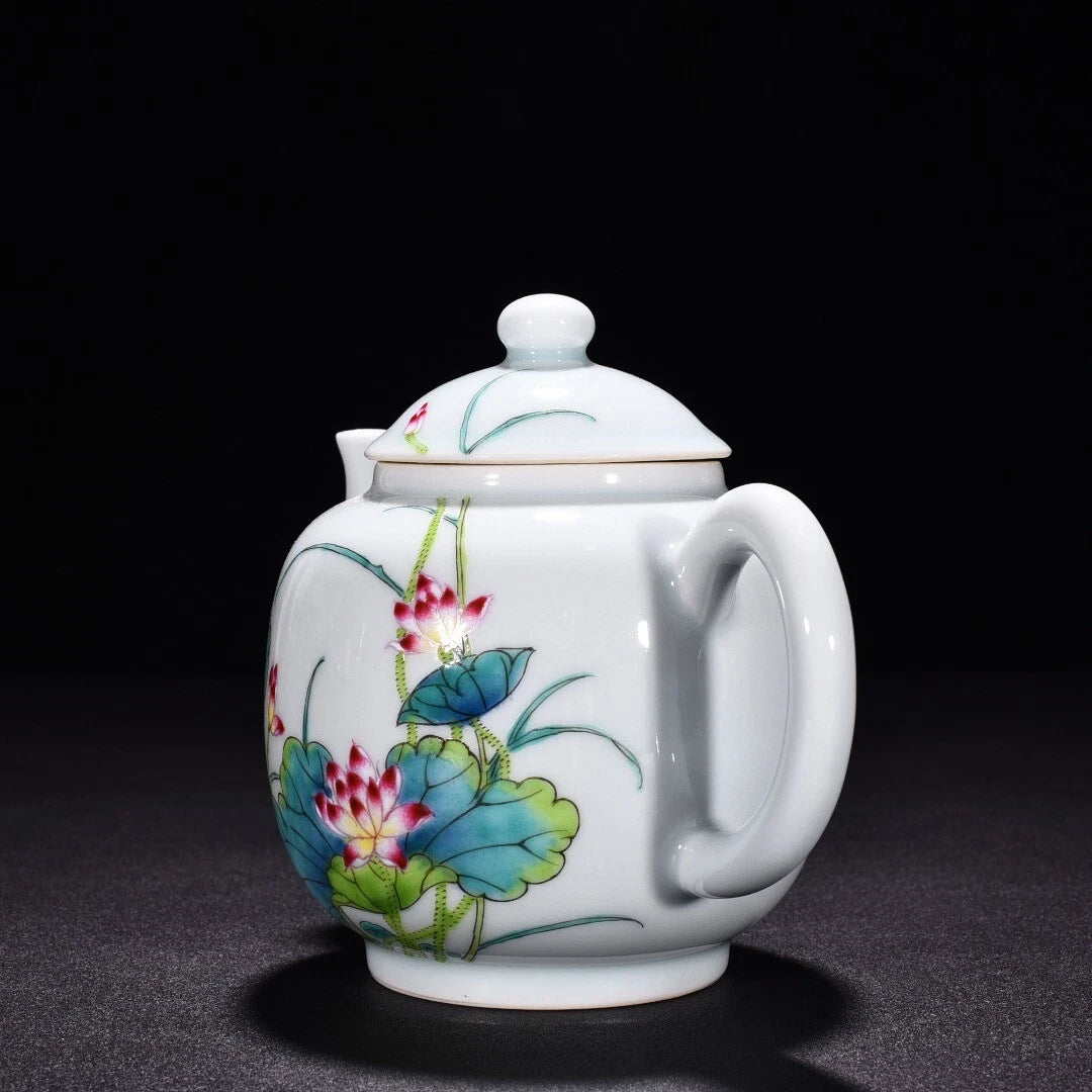 6.8 "Old China porcelain Qing Dynasty Yongzheng Enamel color lotus pot | eBay