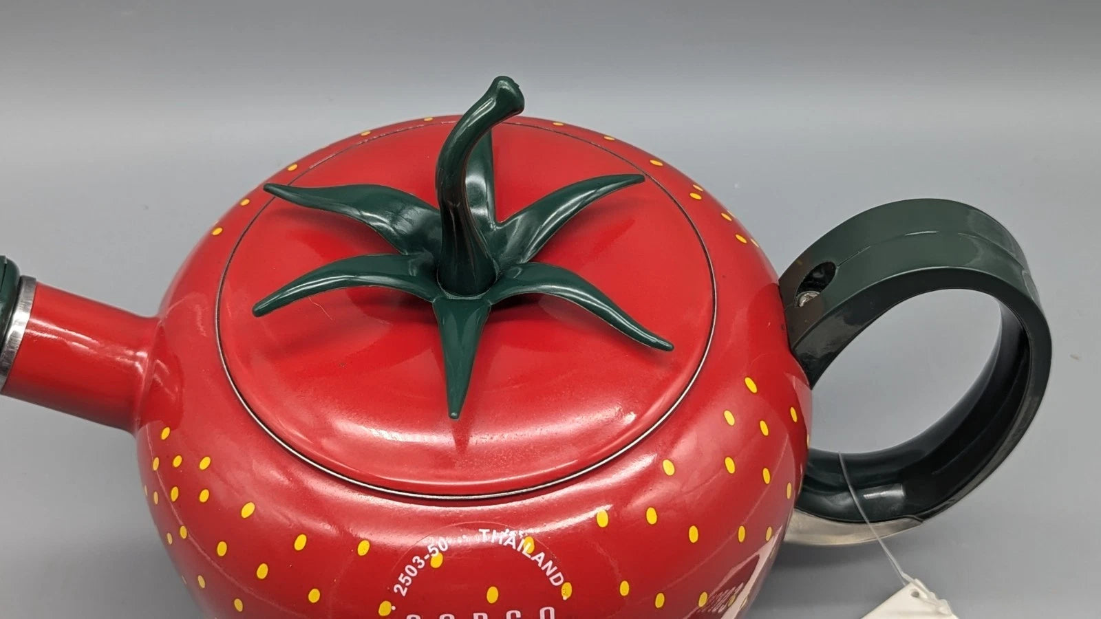 2004 Copco Strawberry Tea Kettle Enamel Pot 2.5 Qt  New With Tag