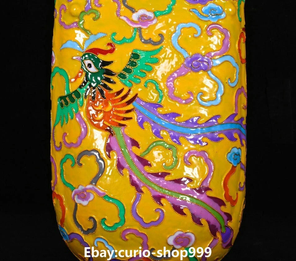 10.2"Old Dynasty Filigree Enamel Porcelain Phoenix Crane Bird Wine Teapot Flagon | eBay