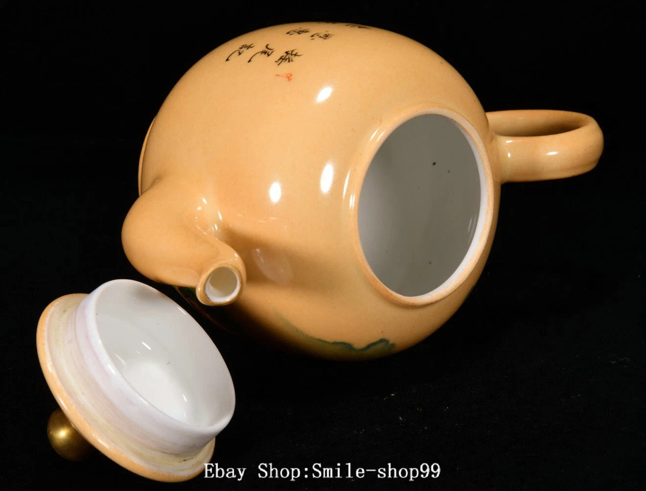 6.2" Yongzheng Enamel Colour Porcelain Pastoral Dogs Animal Tea Pot Cup Set | eBay