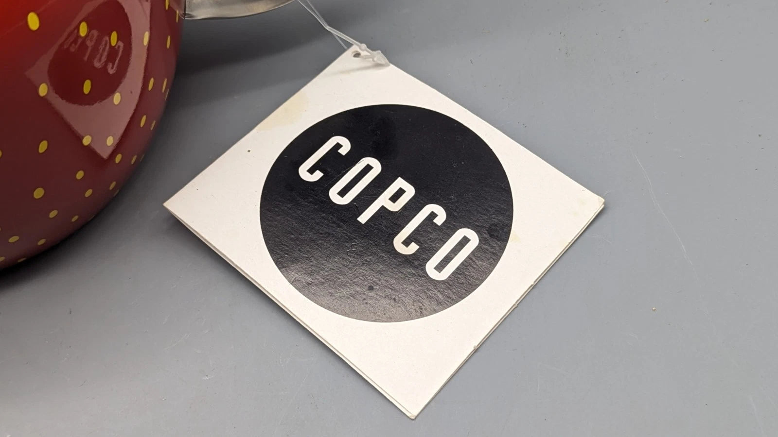 2004 Copco Strawberry Tea Kettle Enamel Pot 2.5 Qt  New With Tag