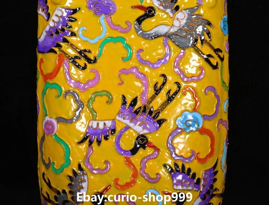 10.2"Old Dynasty Filigree Enamel Porcelain Phoenix Crane Bird Wine Teapot Flagon | eBay