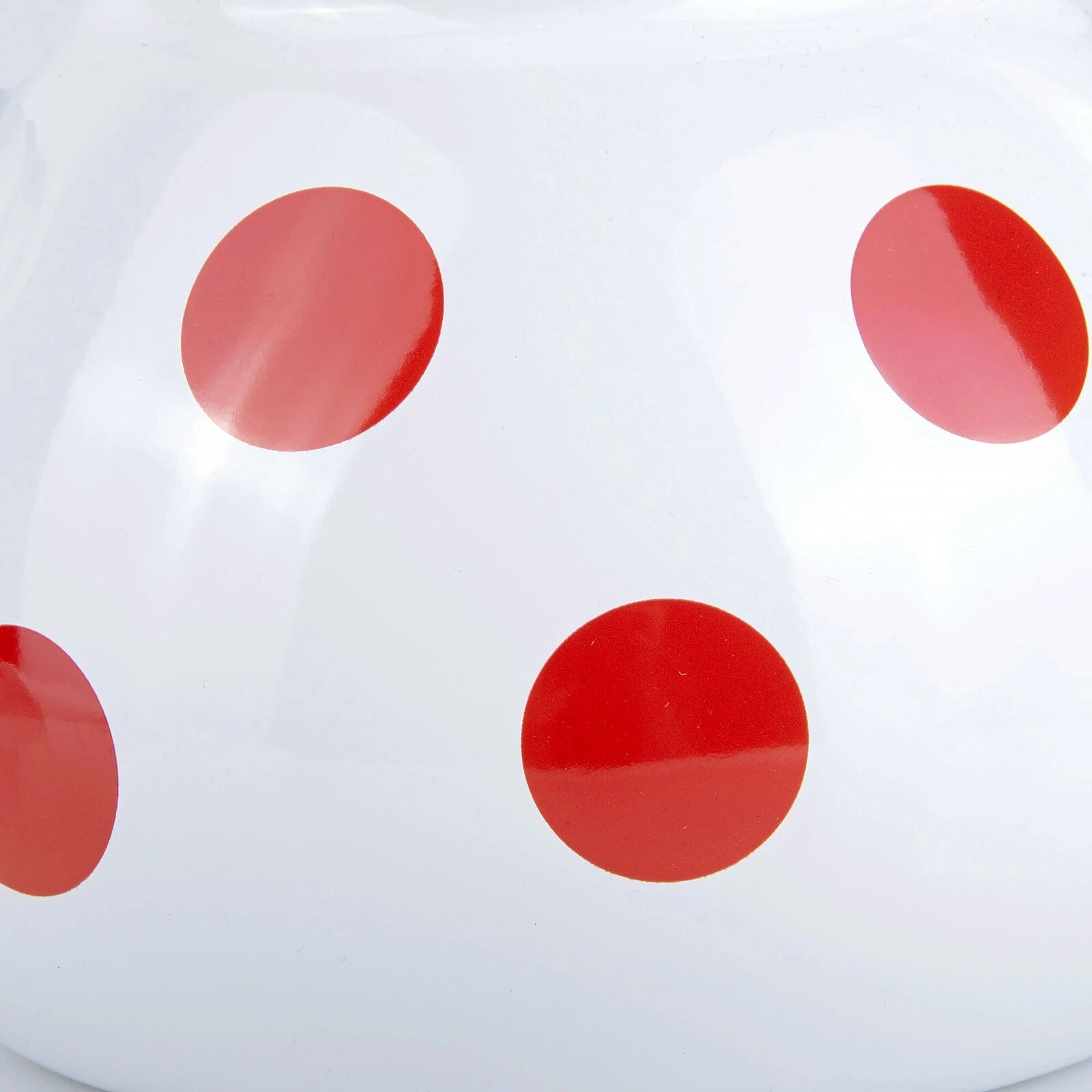 2.6-qt STPGOODS Red Polka Dot Enamel Teapot Stovetop Kettle with Whistle Vintage