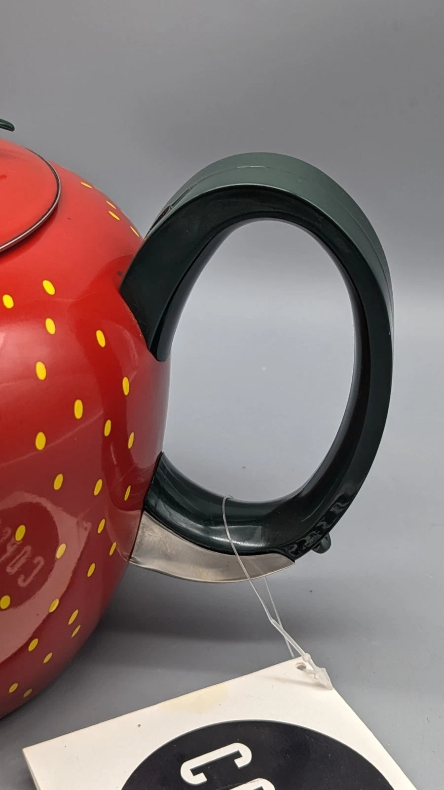 2004 Copco Strawberry Tea Kettle Enamel Pot 2.5 Qt  New With Tag