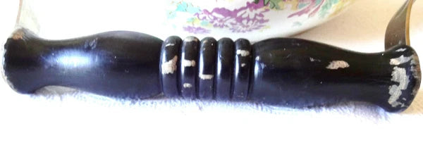 1981 Enamel M. Kamenstein Teapot -- Beautiful Floral Design