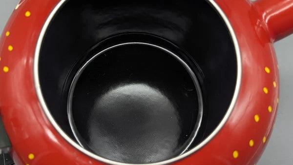 2004 Copco Strawberry Tea Kettle Enamel Pot 2.5 Qt  New With Tag