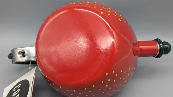 2004 Copco Strawberry Tea Kettle Enamel Pot 2.5 Qt  New With Tag