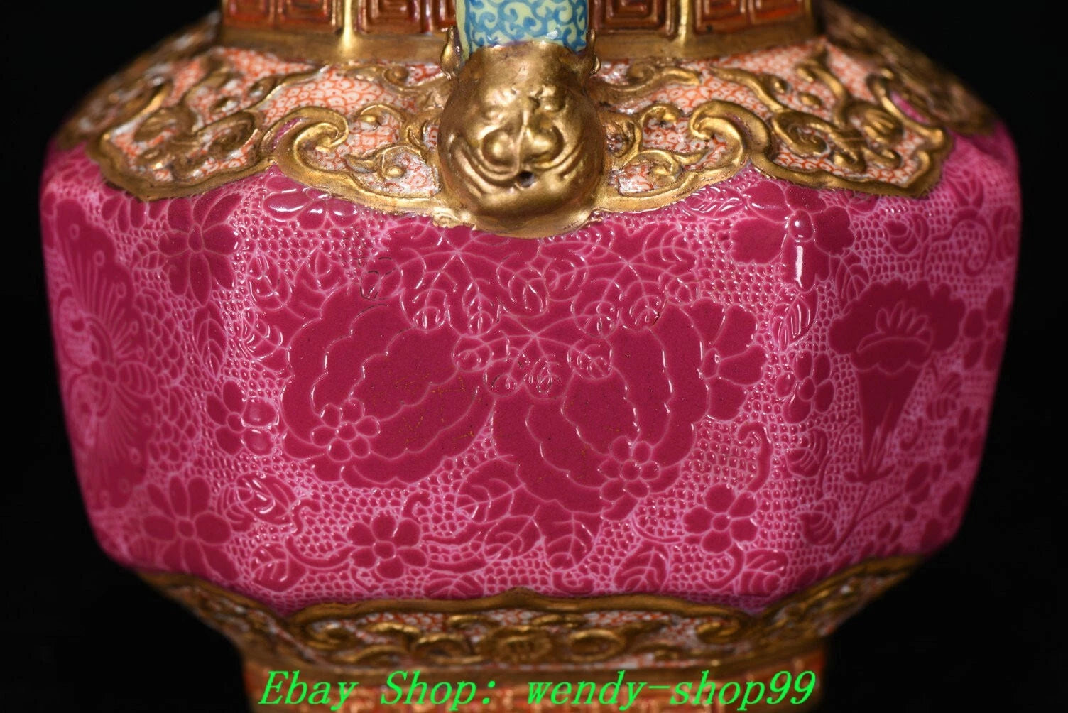 Qianlong Marked Colour Enamel Porcelain Gilt Dragon Lion Head Teapot Teakettle | eBay