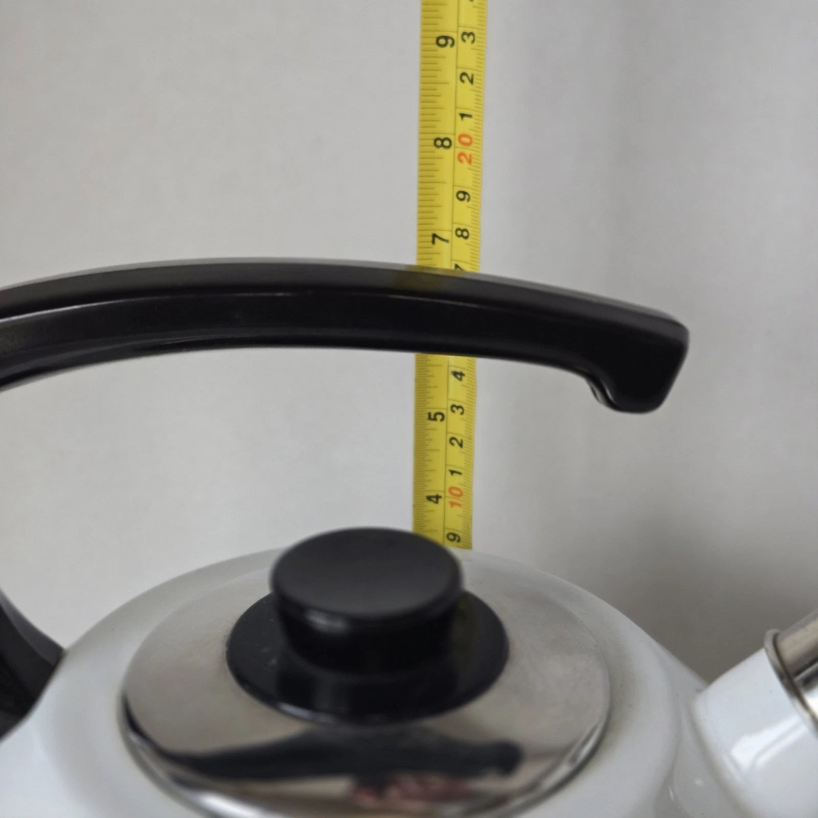 Vintage Enamel Tea Pot Kettle Whistles Lemon Orange Leaves Austria Email MCM | eBay
