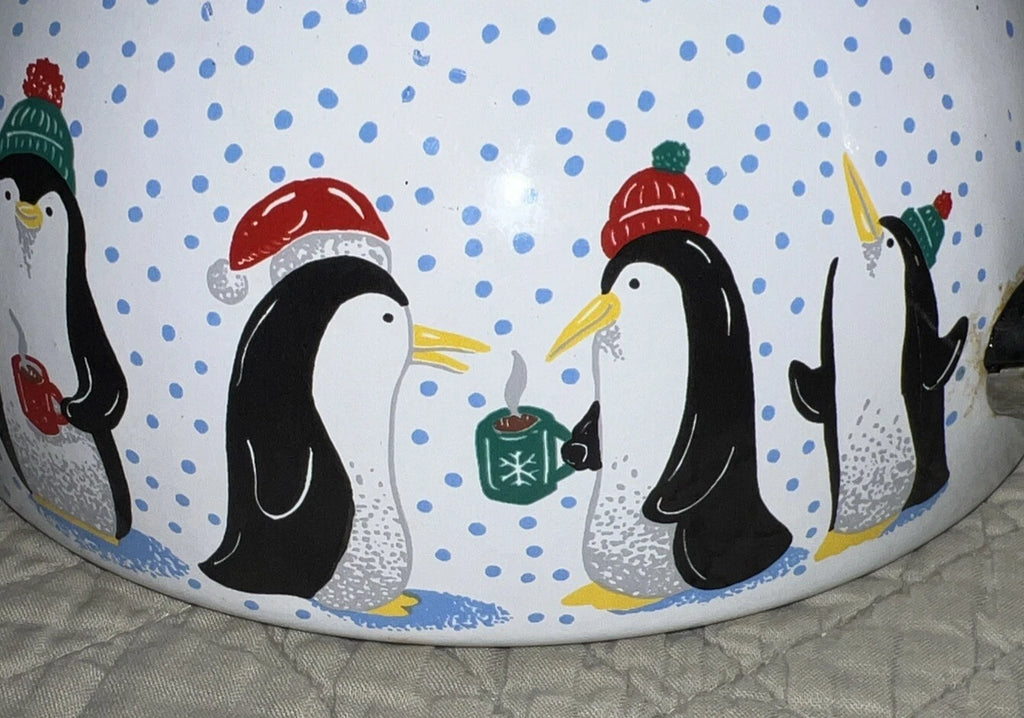 Polar Bear & Penguin 3 Qt Porcelain Enamel Roschko Teapot | eBay