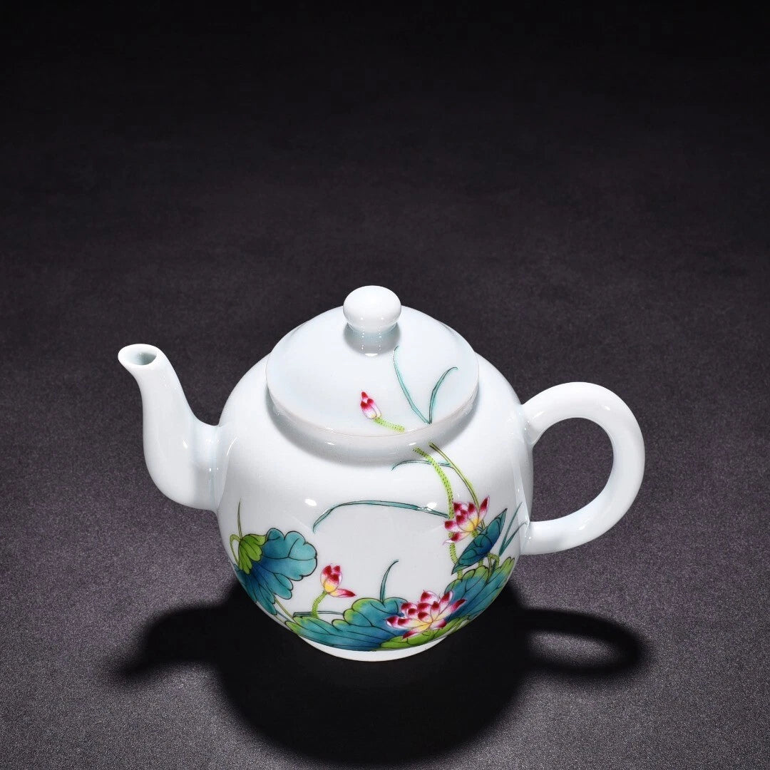 6.8 "Old China porcelain Qing Dynasty Yongzheng Enamel color lotus pot | eBay