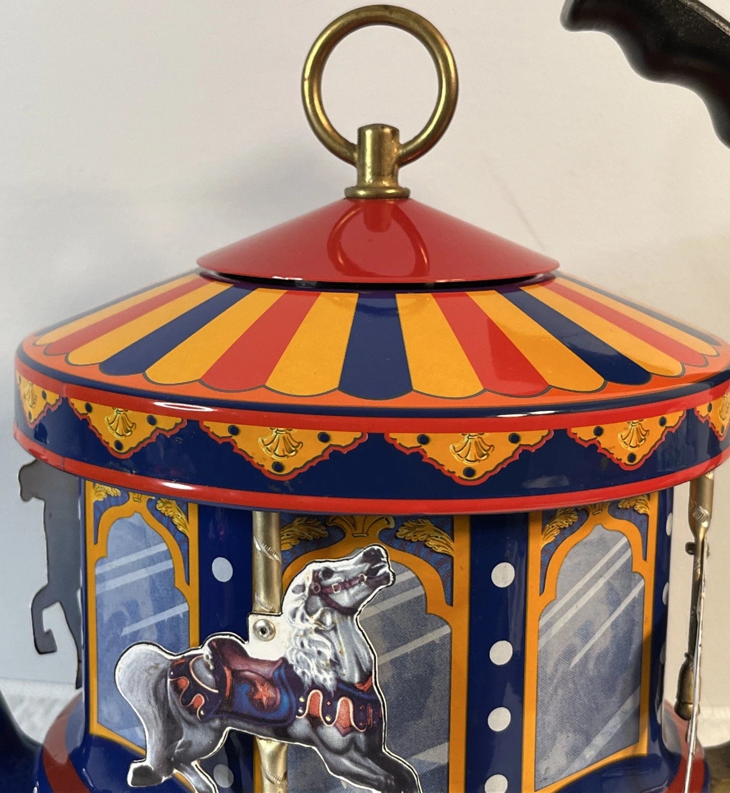 Vintage MKI Kamenstein World of Motion Tea Kettle Teapot Steam Carousel Untested