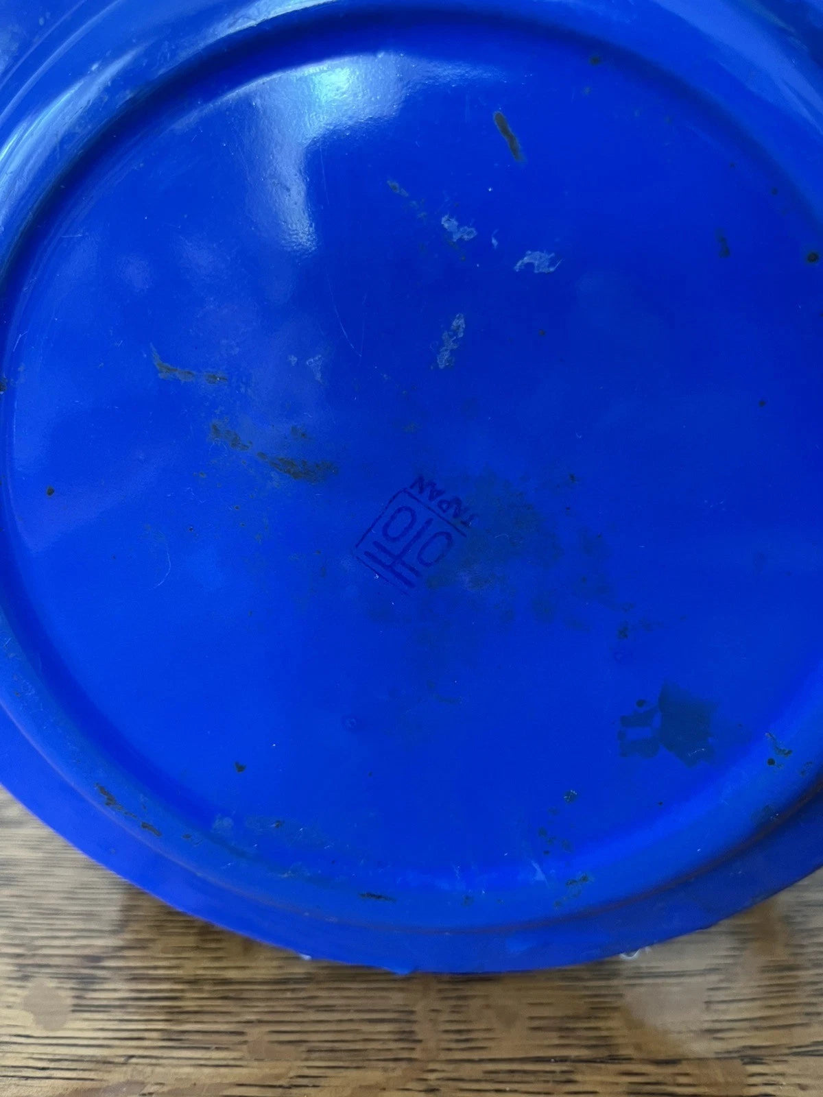 Vintage Dark Blue Enamelware Tea Kettle MCM Japan Enamel Teapot Decor | eBay
