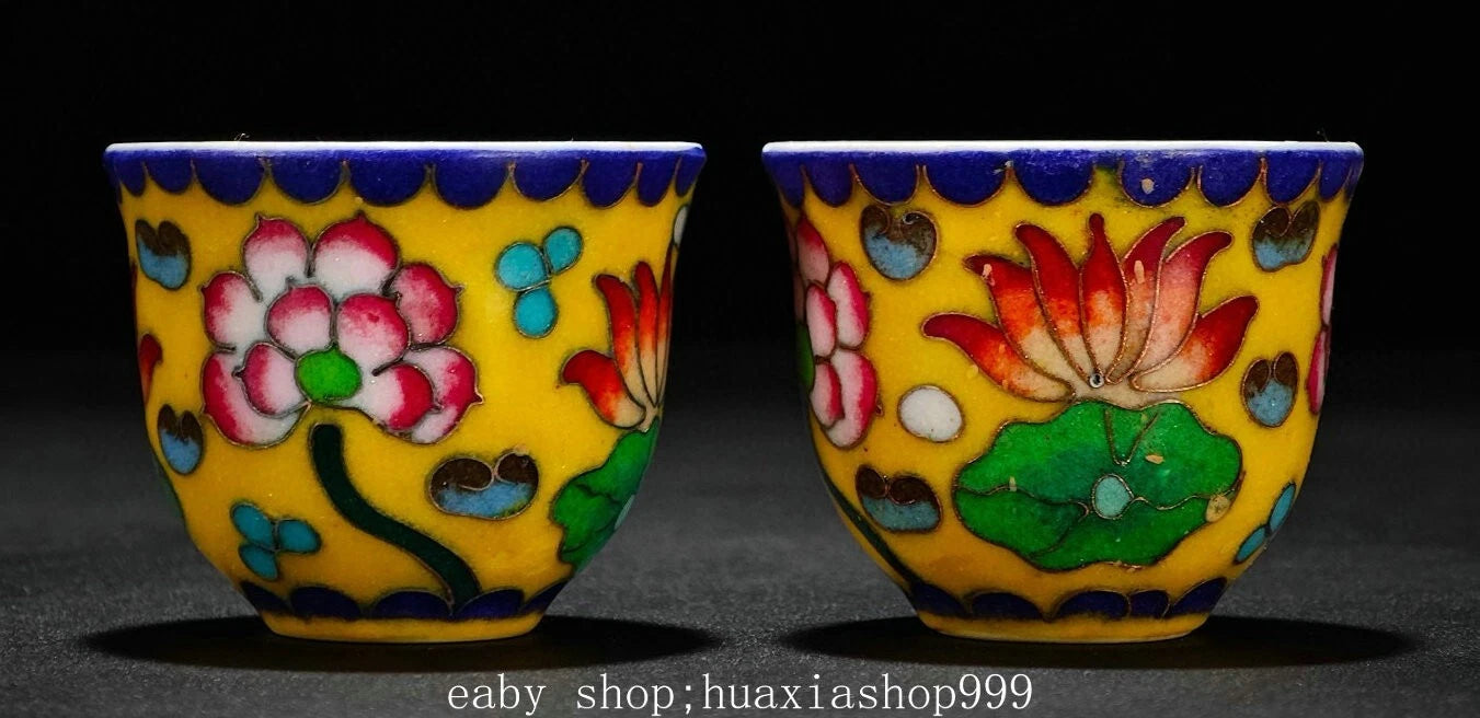 8" Colour Enamel Porcelain Cloisonne Enamel Filigree Fish Teapot Cup Tray Set | eBay