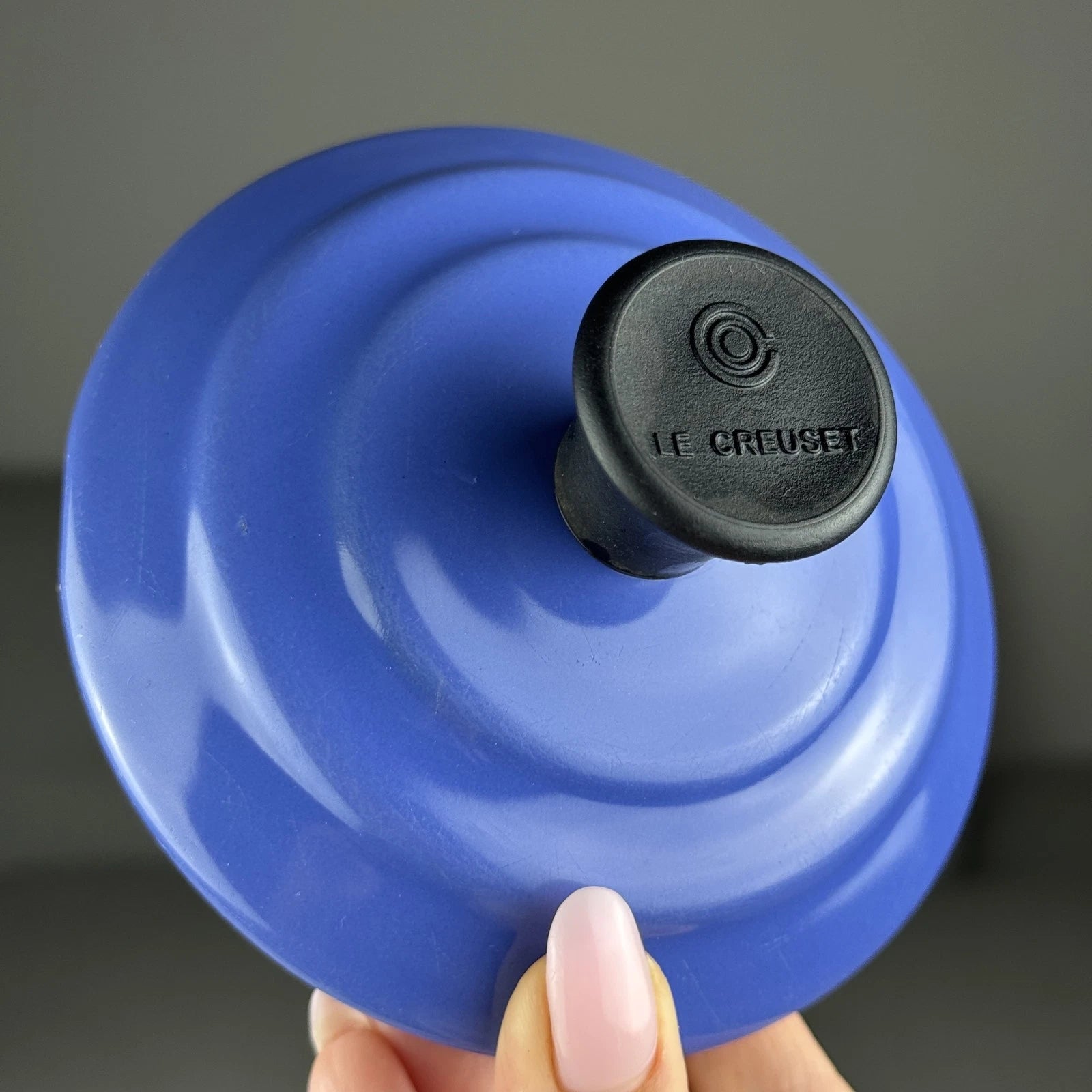 Vintage Le Creuset Whistling Tea Kettle Teapot Enamel Blue 1.7 Qt (1.6L)