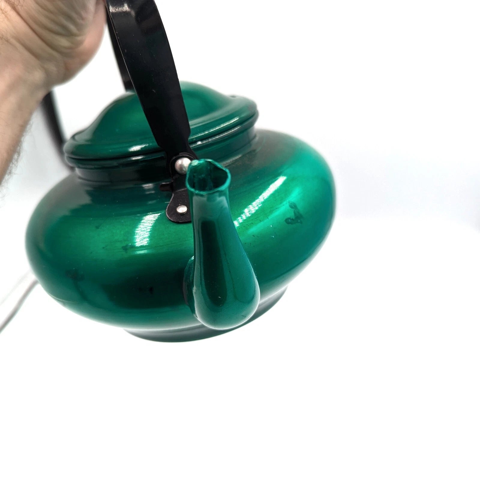 Vintage Taiwan Emerald Jade Green Enamelware Aluminum Teapot Tea Kettle Enamel | eBay