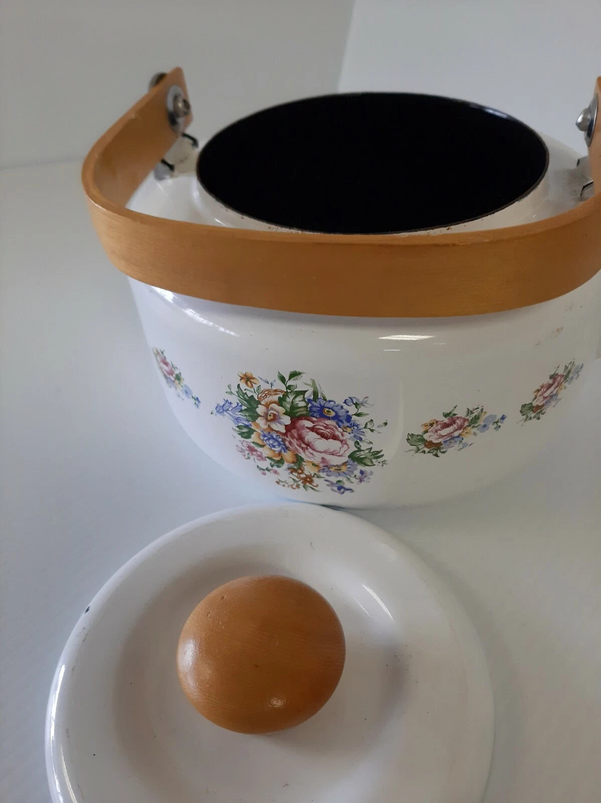 Vintage Porcelain Enamel Teapot Victoria | eBay
