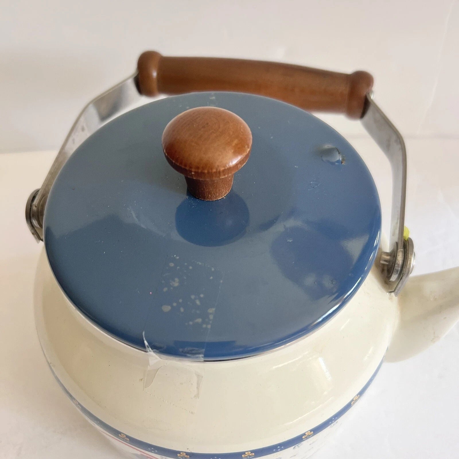 Vintage Enamel Kettle Country Hen Teapot | eBay