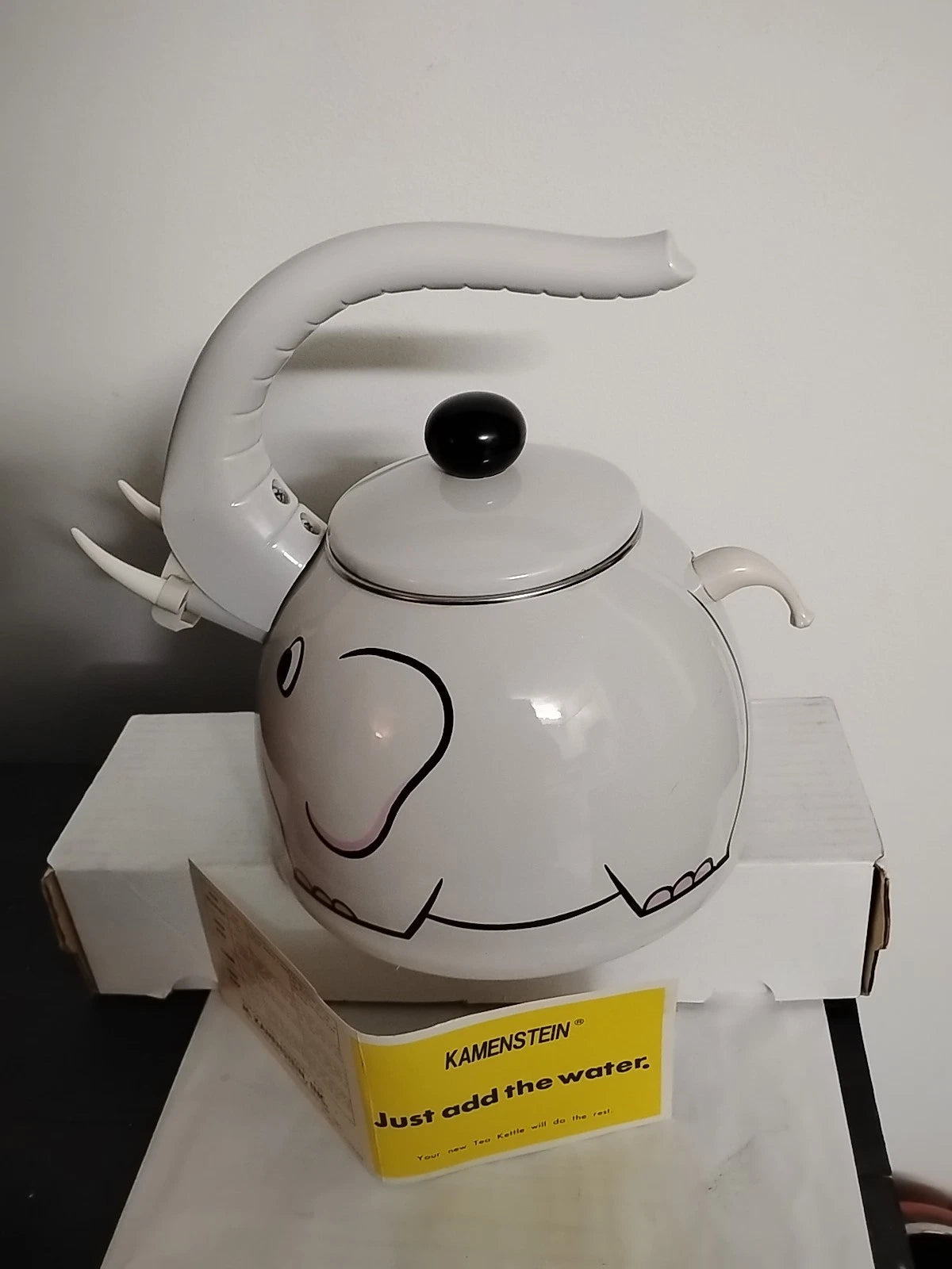 KAMENSTEIN WHISTLING ELEPHANT TEA KETTLE POT with original paper work NEVER USED | eBay