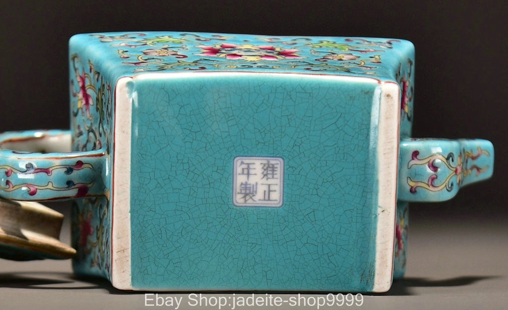 6.3'' Old Qing Yongzheng Enamel Colour Porcelain Gilt Pattern Teakettle Teapot | eBay