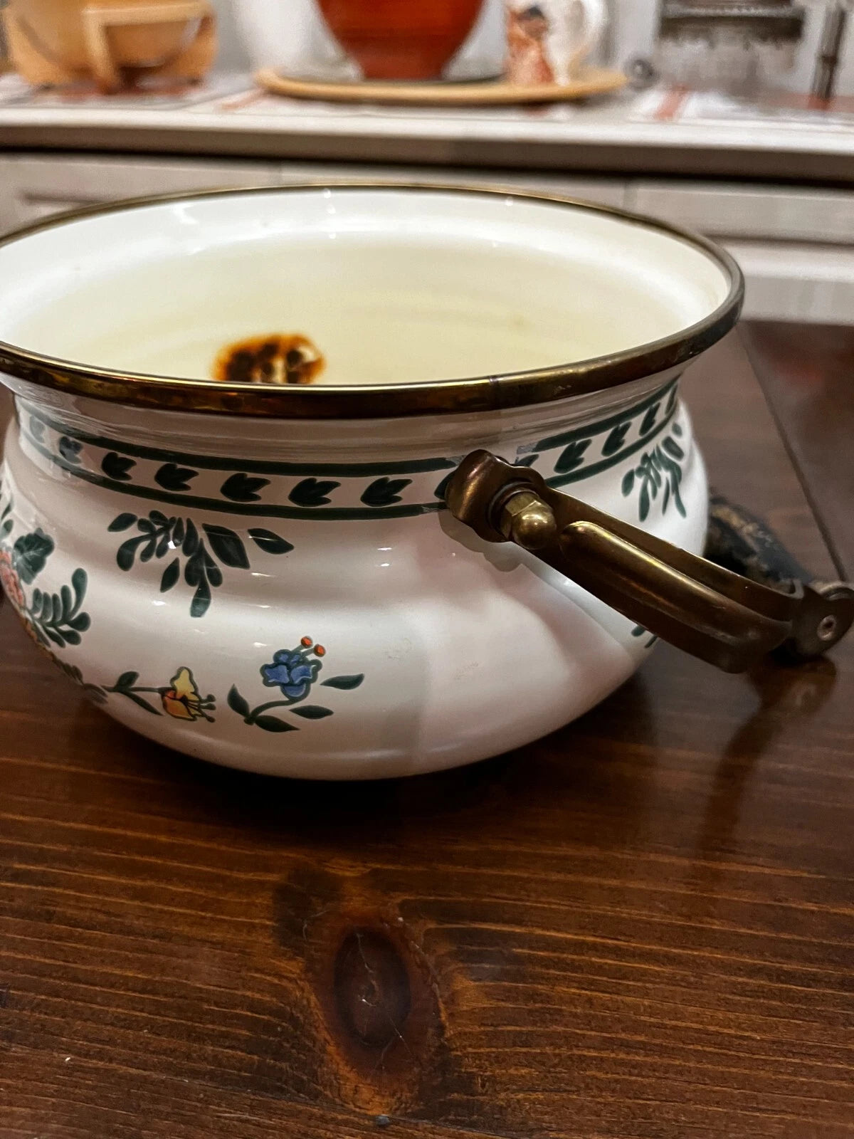 Vintage M. Kamenstein Enamelware Floral Motif Tea Pot Circa 1981 | eBay