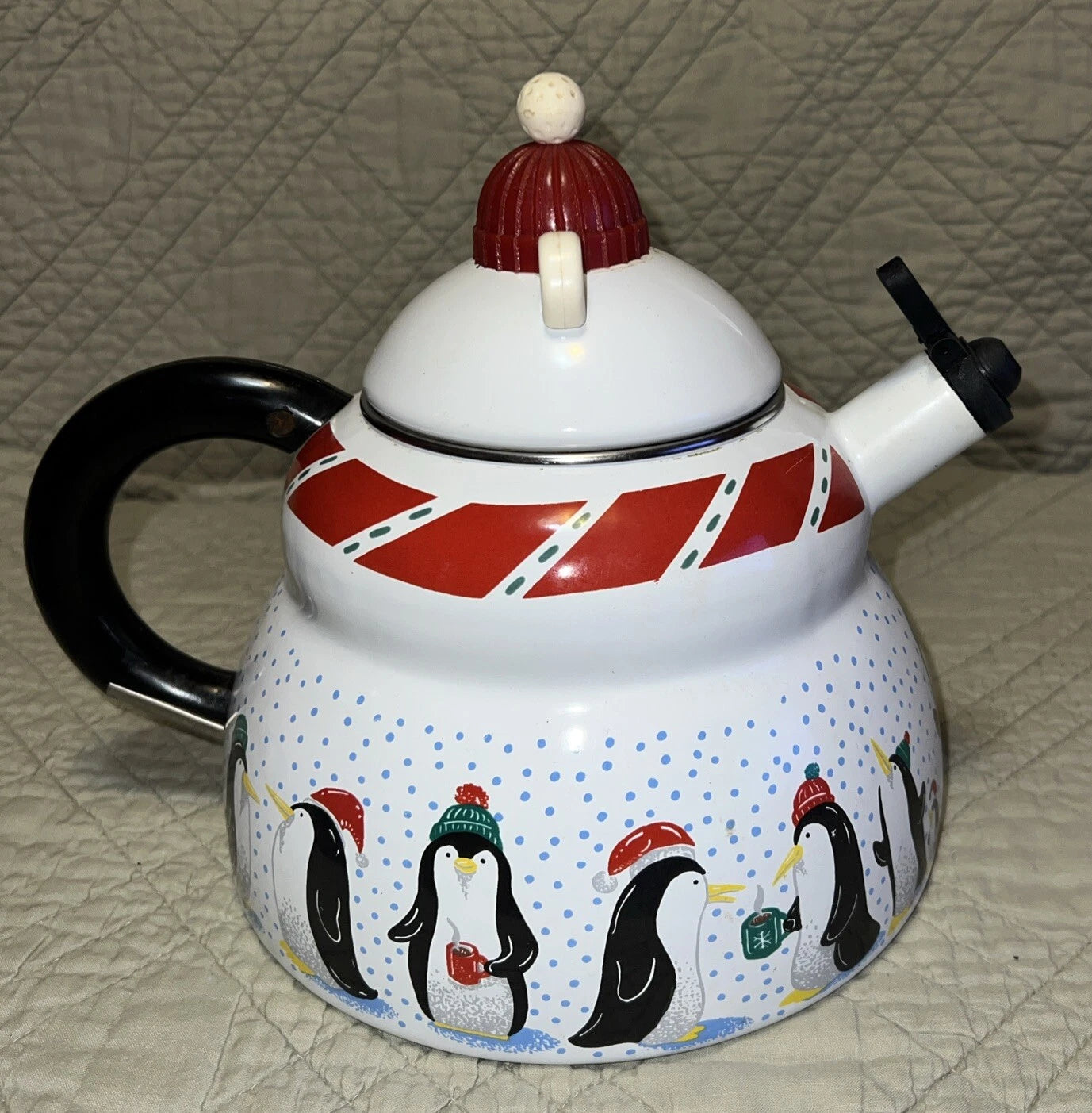 Polar Bear & Penguin 3 Qt Porcelain Enamel Roschko Teapot | eBay