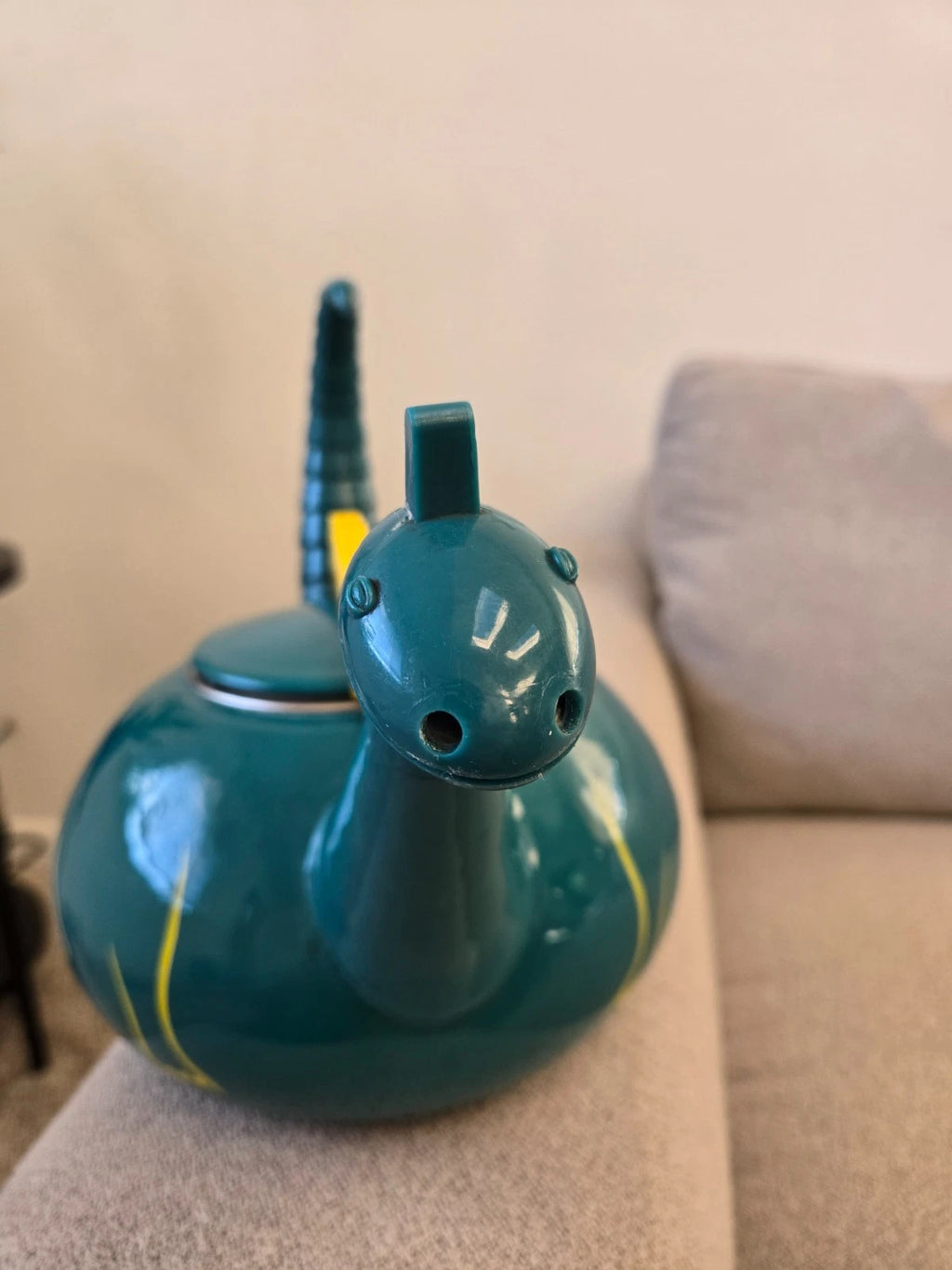 Vintage Copco Puff The Magic Dragon Dinosaur Teapot Tea Kettle