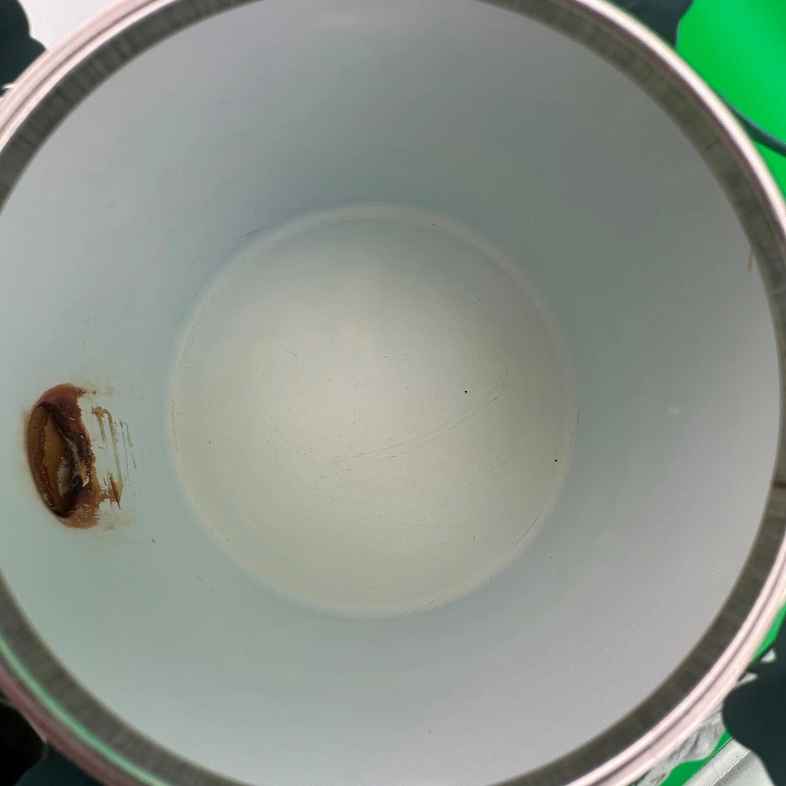 White Enamel Steam Tea Kettle with Ring of Green Metal Leaves | eBay