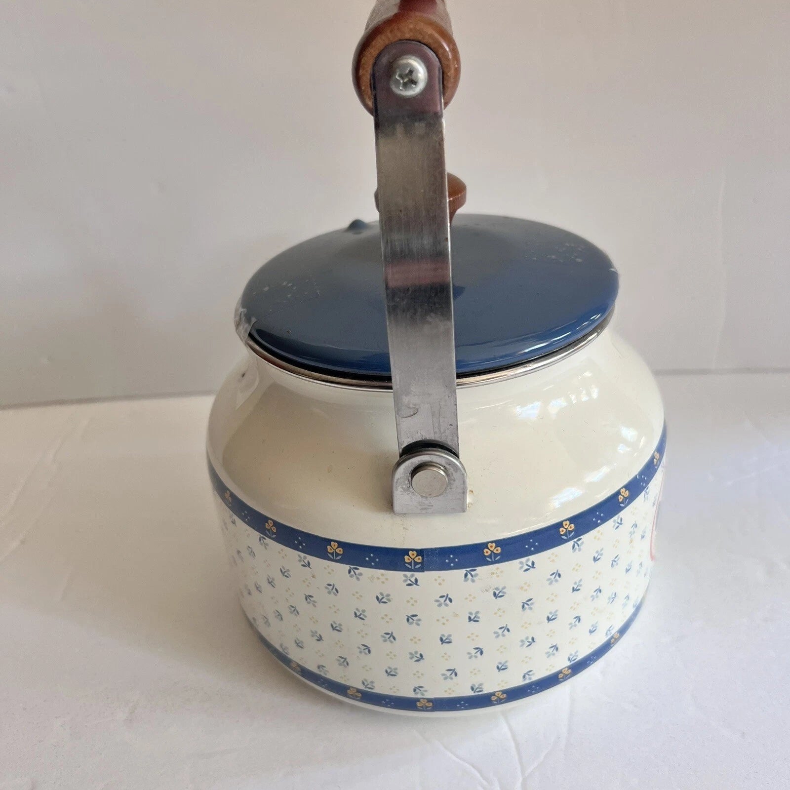 Vintage Enamel Kettle Country Hen Teapot | eBay