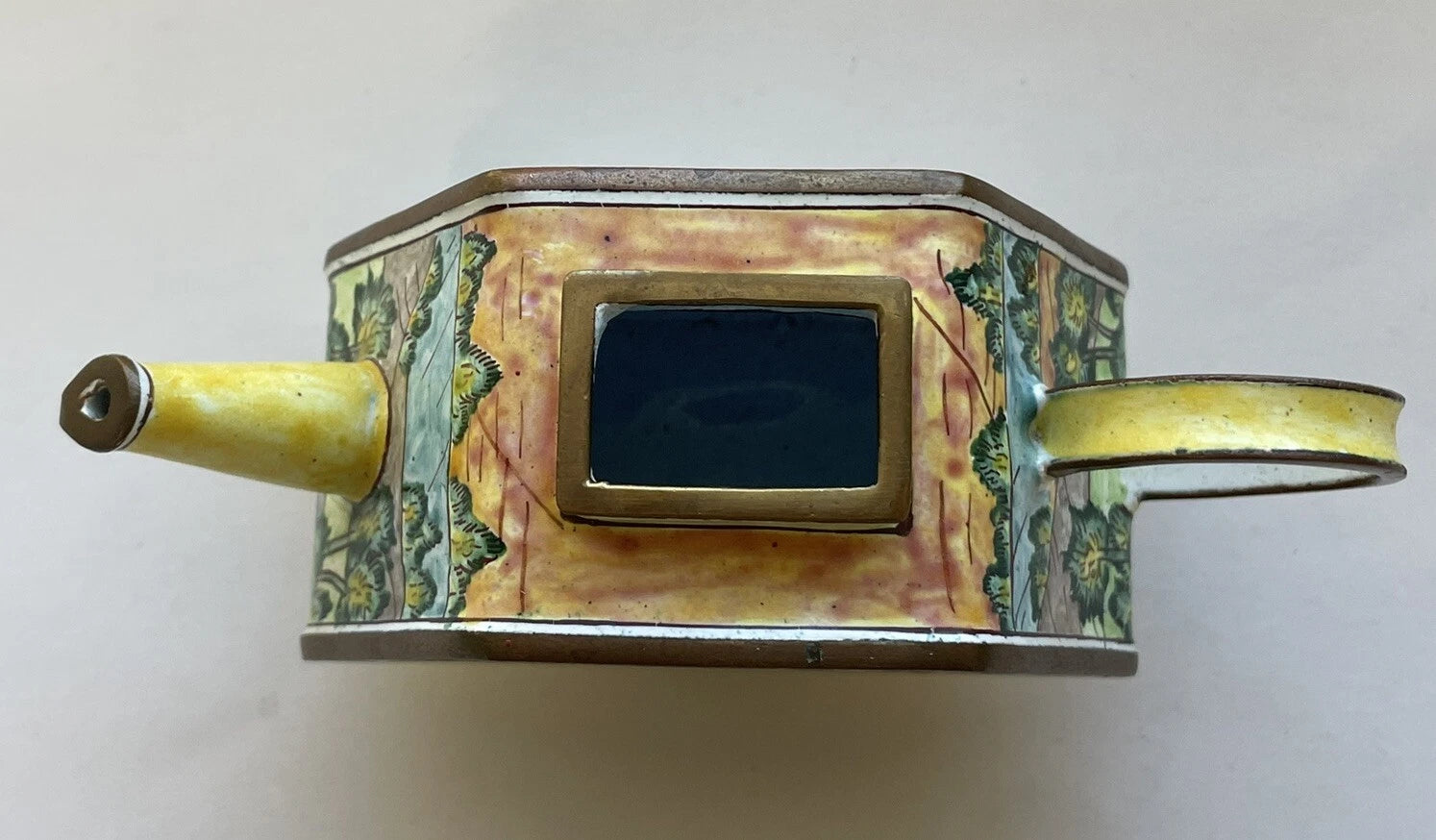 Charlotte Di Vita Enamel Mini Small Teapot Landscape Vincent Van Gogh Vintage | eBay