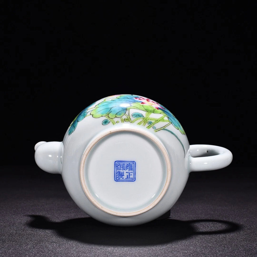 6.8 "Old China porcelain Qing Dynasty Yongzheng Enamel color lotus pot | eBay