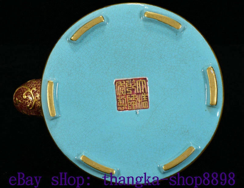 5" Qianlong Year Enamel Colour Porcelain Gold Western belle Beauty flagon Teapot | eBay