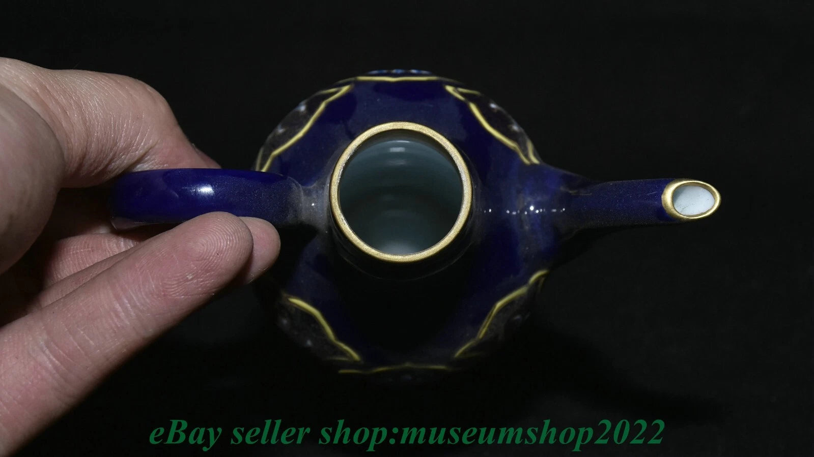 8.8" Marked Yongzheng Chinese Enamel Porcelain Gild Heart Turning Tea Pot Kettle | eBay