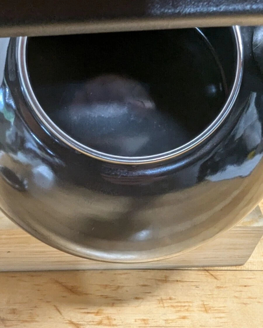 KitchenAid 1.5 Quart Porcelain Enamel Black Whistling Tea kettle | eBay