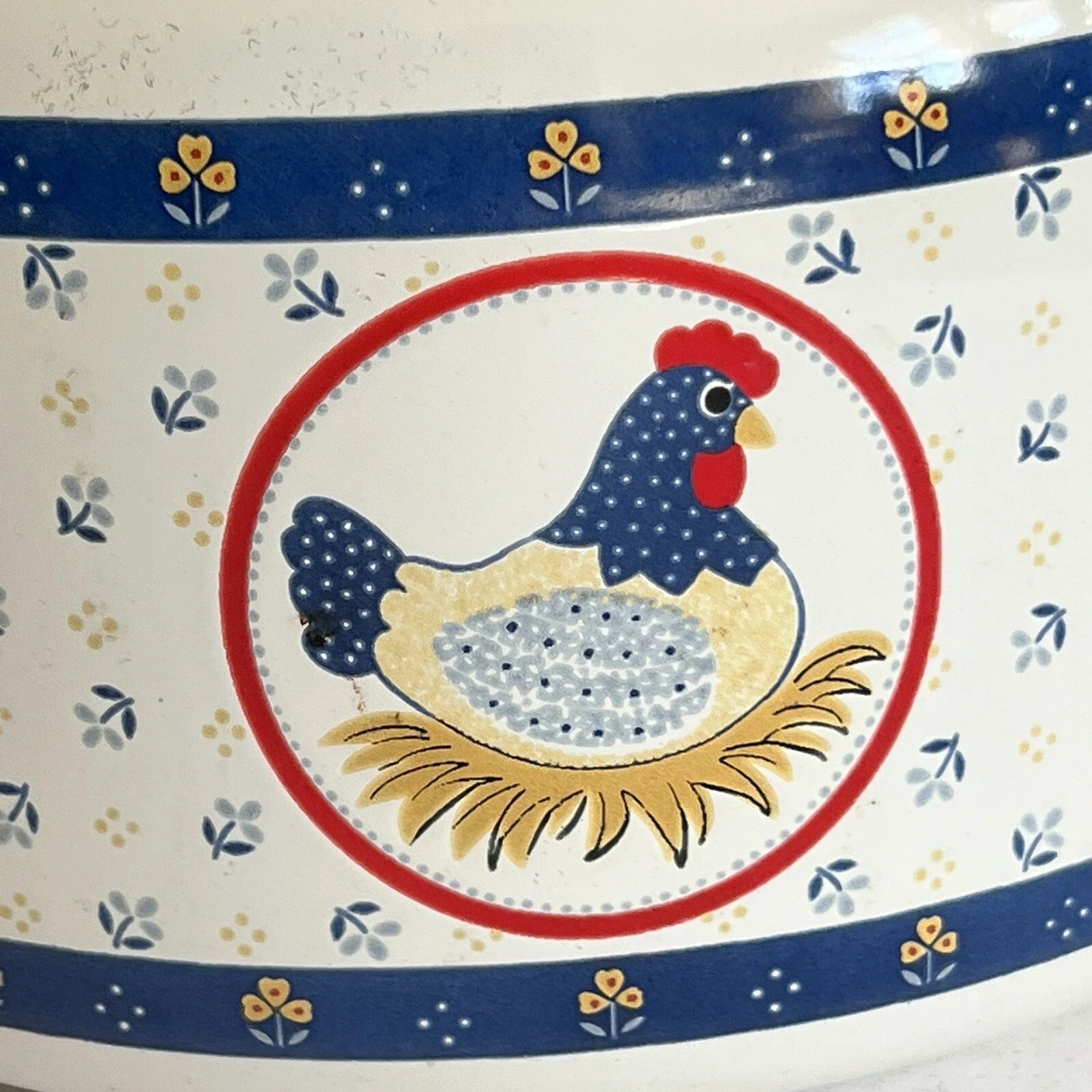 Vintage Enamel Kettle Country Hen Teapot | eBay