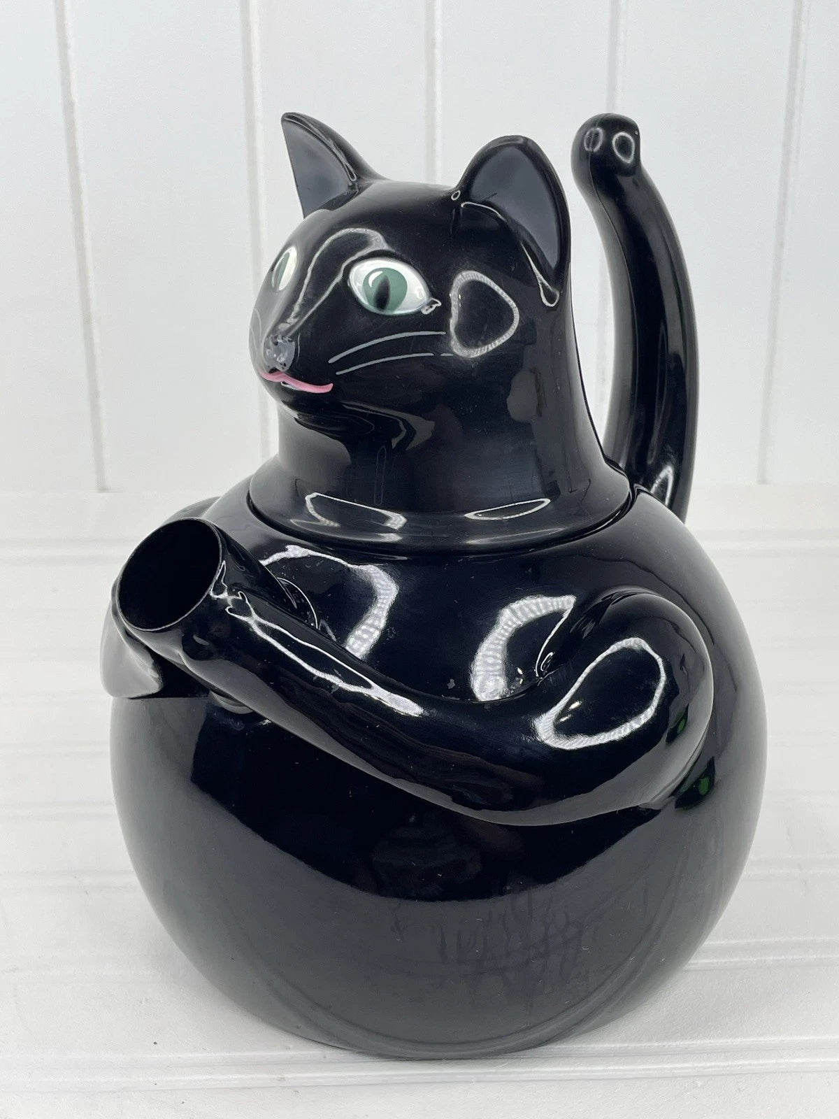 VTG 80s COPCO Black Cat TEA KETTLE Enamel on Steel 2.5 Quart Tea Pot Rare | eBay
