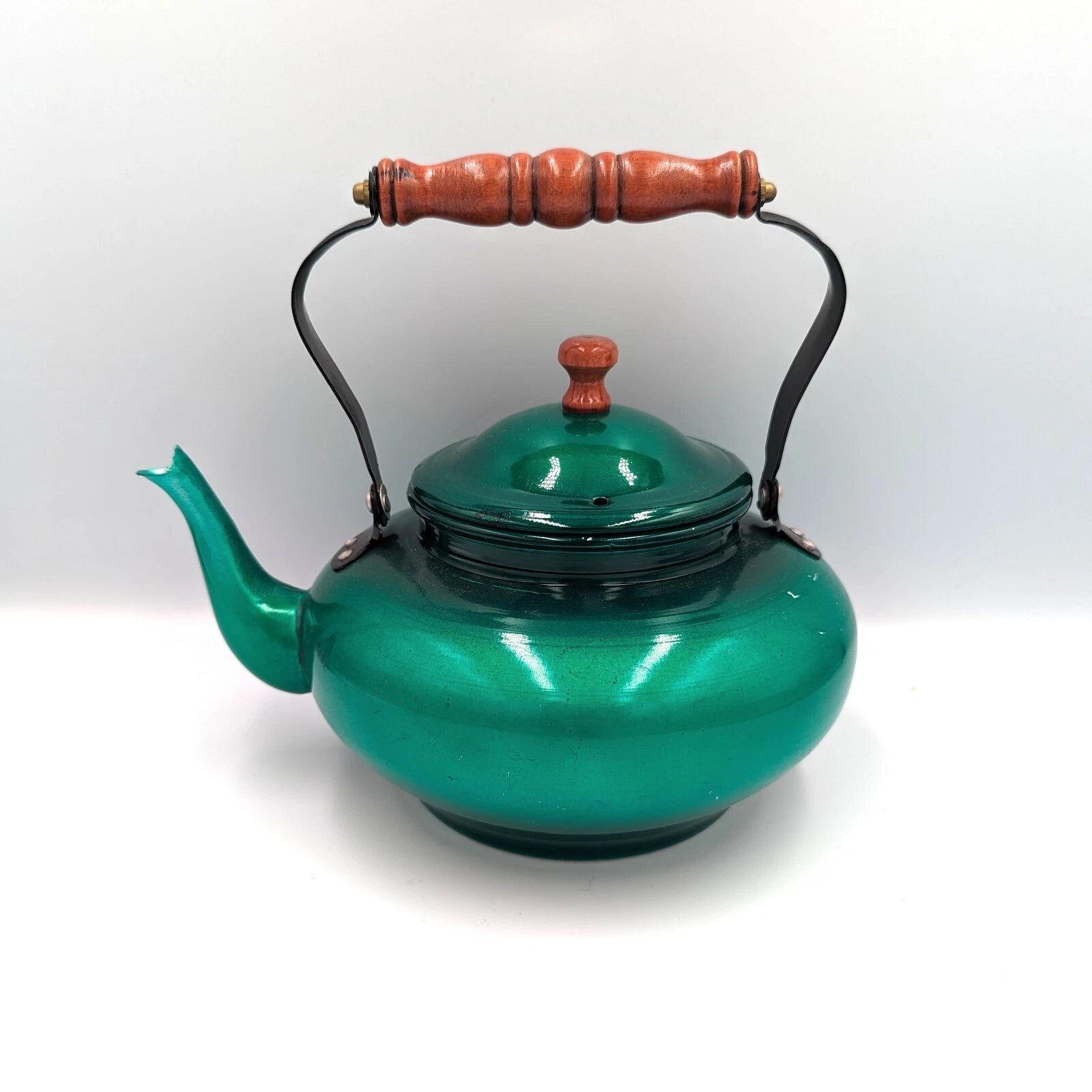 Vintage Taiwan Emerald Jade Green Enamelware Aluminum Teapot Tea Kettle Enamel | eBay