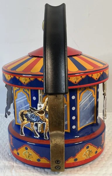 Vintage MKI Kamenstein World of Motion Tea Kettle Teapot Steam Carousel Untested