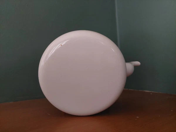 Vintage Warren Kimble Enamel Birdhouse Teapot Wood Handle and Knob
