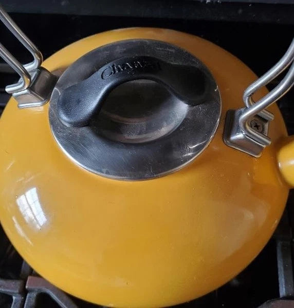 Chantal Teapot Yellow Enamel on Steel Whistling Kettle