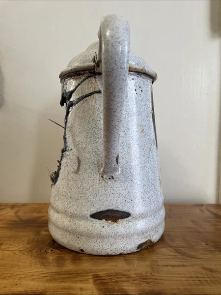 Decorative Enamelware Teapot Handmade Bird House