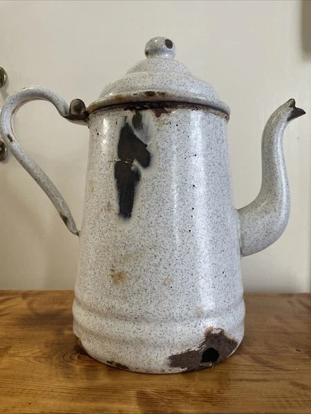 Decorative Enamelware Teapot Handmade Bird House
