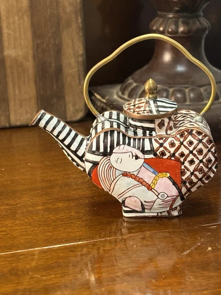 Kelvin Chen Picasso The Dream Le Reve Enamel Miniature Teapot Enamel Metal CC